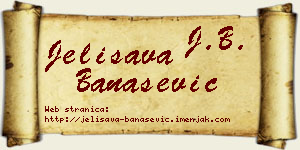 Jelisava Banašević vizit kartica